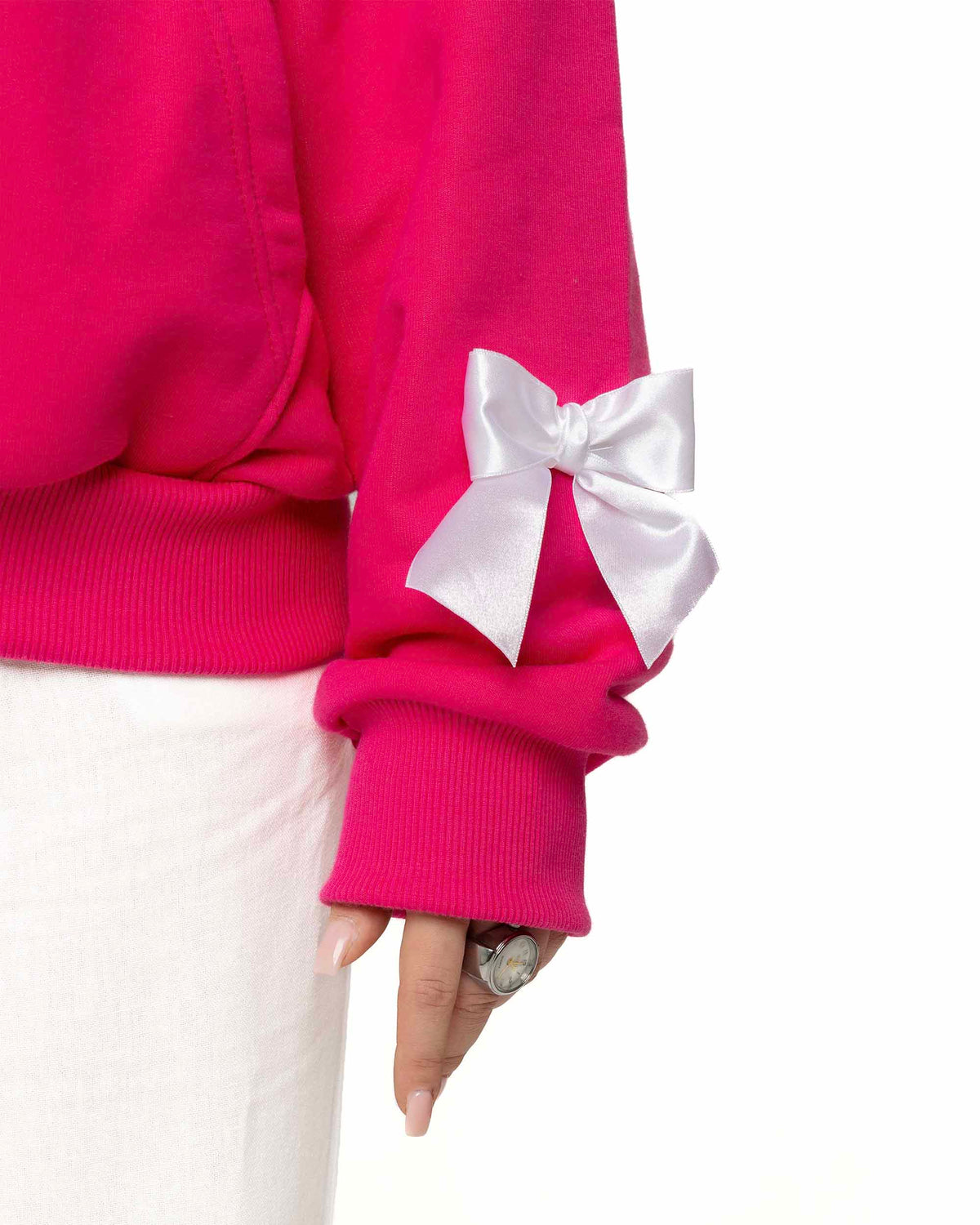 Bow Hoodie Pink