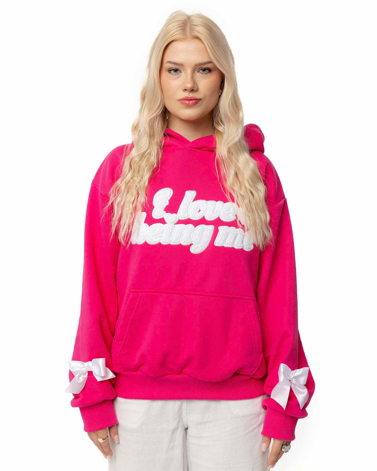 Bow Hoodie Pink