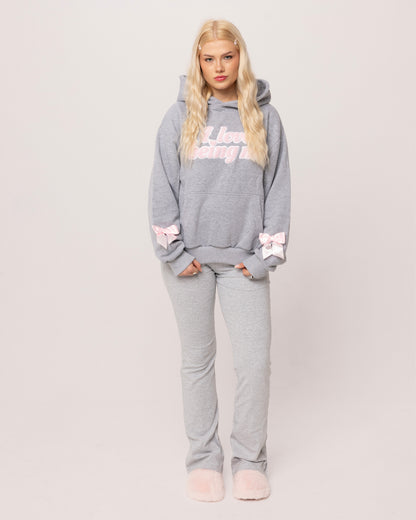 Bow Hoodie Gray