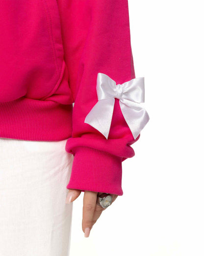 Bow Hoodie Pink