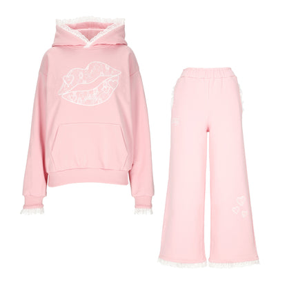 Pink Lace Set